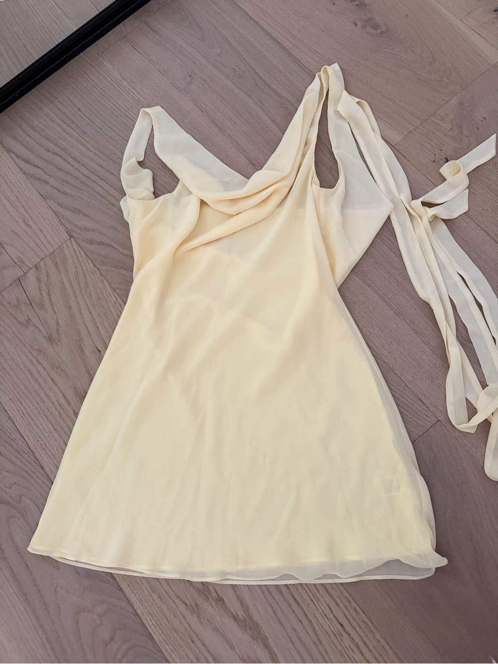 Tularosa Solange Mini Dress in Baby Yellow